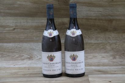 2 bouteilles de CORTON CHARLEMAGNE 2001,...