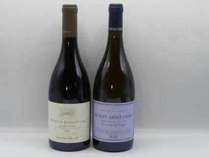 Réunion de deux bouteilles Bourgogne Cote...