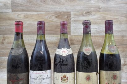 Lot panaché de 5 bouteilles de BOURGOGNE...