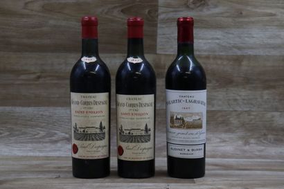 Lot panaché. 2 bouteilles CHATEAU GRAND-CORBIN-D'ESPAGNE...