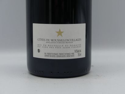 Réunion de 3 bouteilles Cotes du Roussillon...