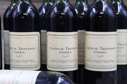12 Bouteilles de POMEROL 1981, CHATEAU TROTANOY,...