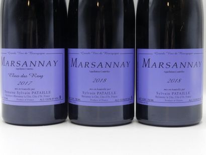 Réunion de 9 bouteilles Marsannay Clos du...