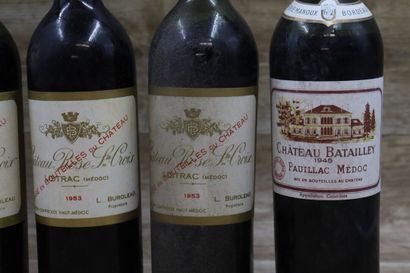 Lot panaché MEDOC. 4 bouteilles Château ROSE...