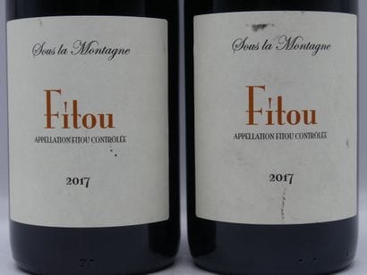 2 Bouteilles de FITOU SOUS LA MONTAGNE Jeff...