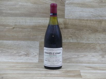 1 bouteille de ROMANEE SAINT VIVANT 1986,...