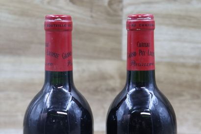2 Bouteilles de PAUILLAC 1990, CHATEAU GRAND-PUY-LACOSTE,...