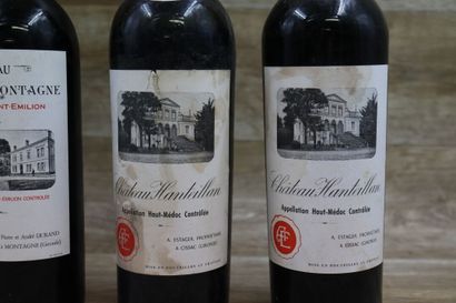 Réunion de 2 bouteilles Château Hanteillan,...