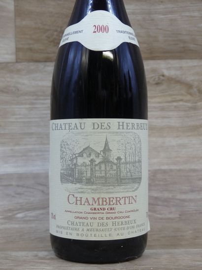 5 Bouteilles de CHAMBERTINS 2000, CHATEAU...