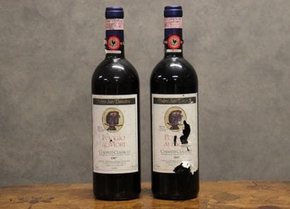2 bouteilles de Chianti Ai Mori 1997 rouge,...