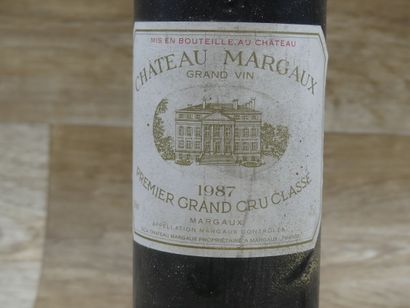 1 bouteille CHATEAU MARGAUX 1987 Margaux...