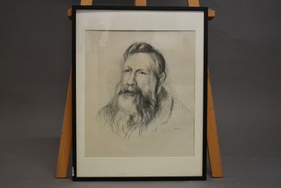 Pierre-Auguste RENOIR. Portait de Rodin,...