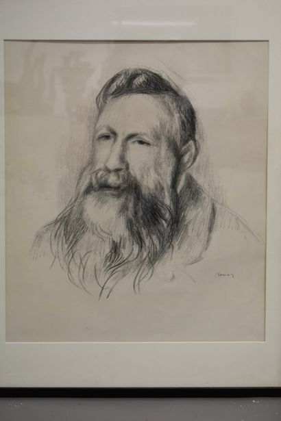Pierre-Auguste RENOIR. Portait de Rodin,...