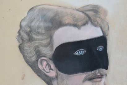 Homme masqué au piano
Ecole du XXème siècle,...