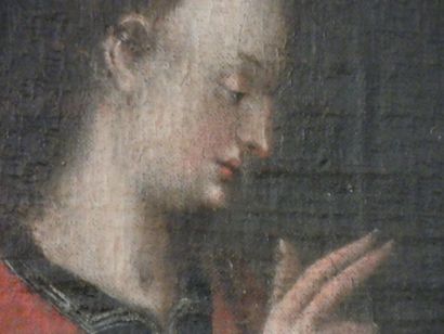 Saint Jean au calice.
Ecole allemande XVIIème...