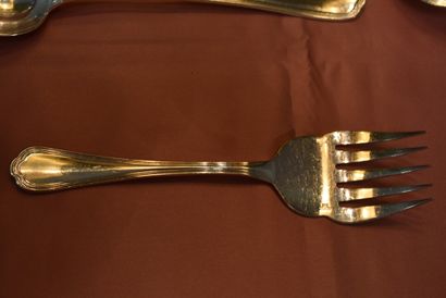 CHRISTOFLE. Spatours model. Silver plated...