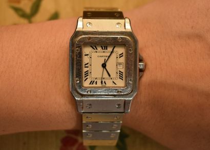 CARTIER. Santos model. Automatic men's watch...