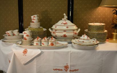 Herend Hvngary. Hand-painted porcelain service...