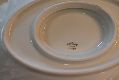 HAVILAND LIMOGES. White twisted porcelain...