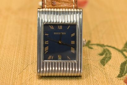 BOUCHERON. Ladies' watch in steel, quartz...