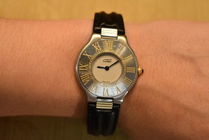CARTIER. Must 21 model. Men's quartz watch,...