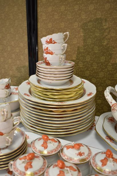 Herend Hvngary. Hand-painted porcelain service...