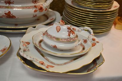 Herend Hvngary. Hand-painted porcelain service...