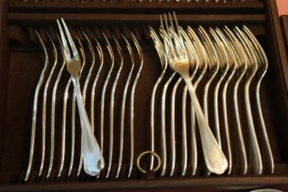 CHRISTOFLE. Spatours model. Service in silver...