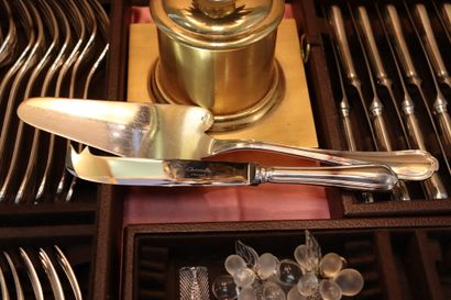 CHRISTOFLE. Spatours model. Service in silver...