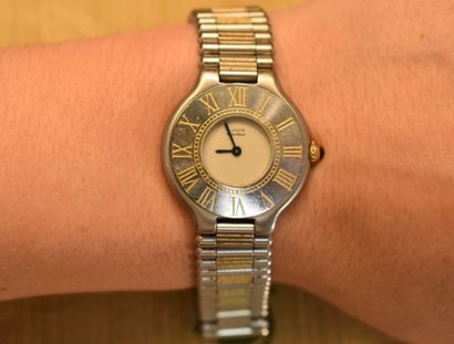 CARTIER. Must 21. Ladies' watch, quartz movement,...