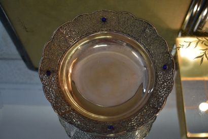 GRADINO Genova. Basket in silver decorated...