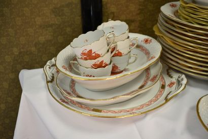 Herend Hvngary. Hand-painted porcelain service...
