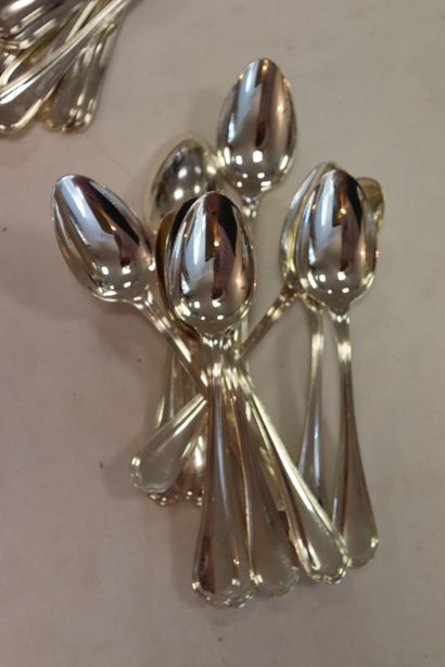 CHRISTOFLE. Spatours model. Service in silver...