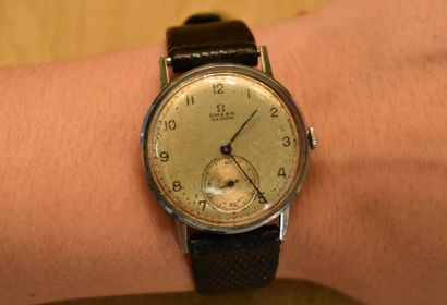 OMEGA. 1939. Men's watch in steel, mechanical...