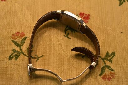 CARTIER. Santos square model. Men's watch...