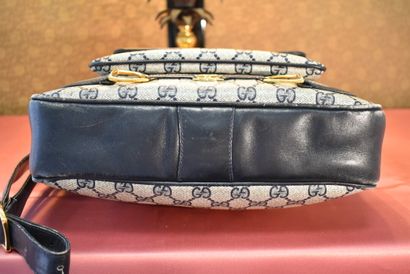 GUCCI. Shoulder bag in coated canvas and...