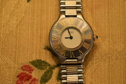 CARTIER. Must 21. Ladies' watch, quartz movement,...