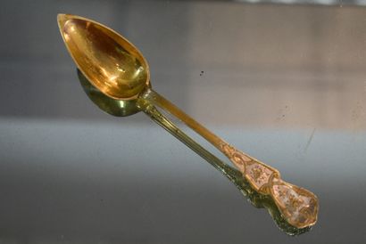 Set of twelve vermeil coffee spoons, minerva...