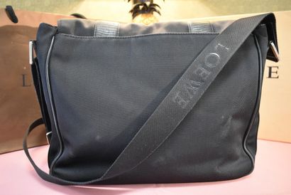 LOEWE. Shoulder bag in leather and black...