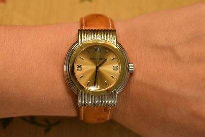 BOUCHERON. Ladies' watch in steel, quartz...