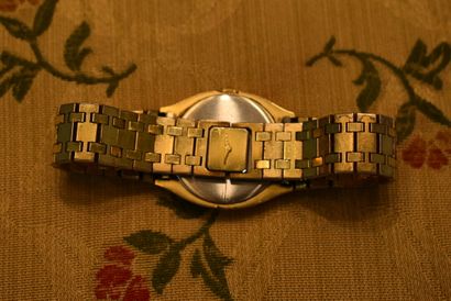 LONGINES. Gold-plated men's watch, quartz...