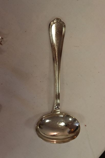 CHRISTOFLE. Spatours model. Service in silver...