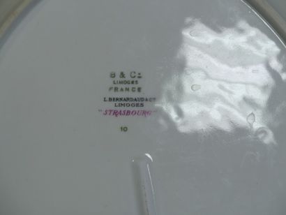 LIMOGES Bernardaud. Part of service model...