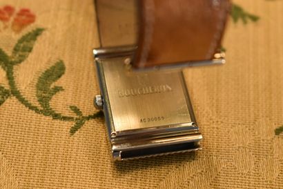 BOUCHERON. Ladies' watch in steel, quartz...