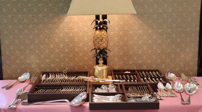 CHRISTOFLE. Spatours model. Service in silver...