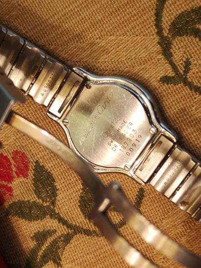 CARTIER. Santos model. Ladies' watch in steel...