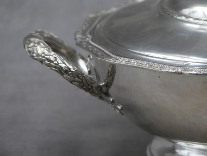 PUIFORCAT 1920, Légumier rond en argent poinçon...