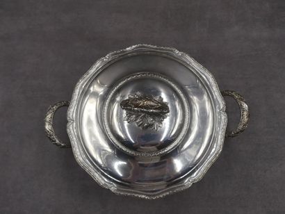 PUIFORCAT 1920, Légumier rond en argent poinçon...