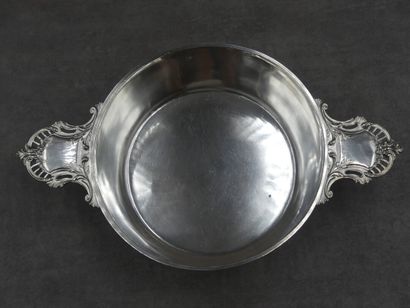 Légumier en argent, poinçon au Coq, à prises...