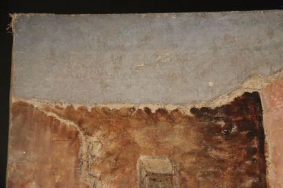 École du XIXe siècle. Paire de paysages orientaux,...